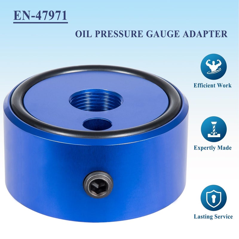 Bonbo 7219 Oil Pressure Adapter & EN-47971 Oil Pressure Gauge Adapter Kit for GM 4.8L, 5.3L, 5.7L, 6.0L Engines 1996-2006 Works on Generation III, IV, V, V8 Engines - Image 5